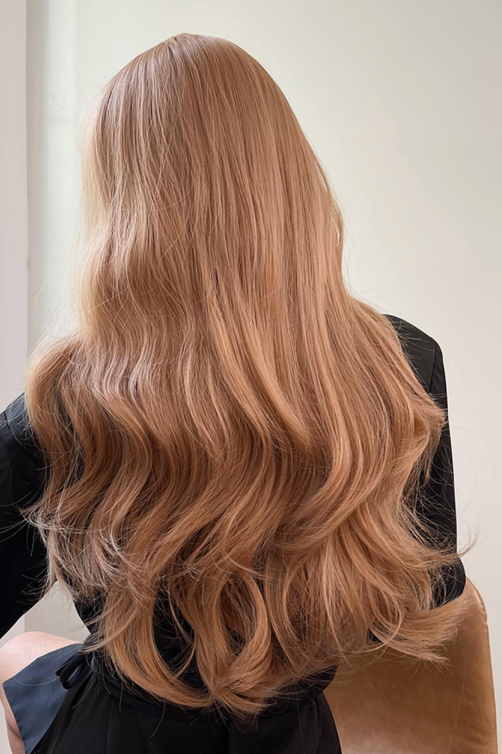 Natural Wave Full Machine Synthetic Wigs 26" strawberry blond back view