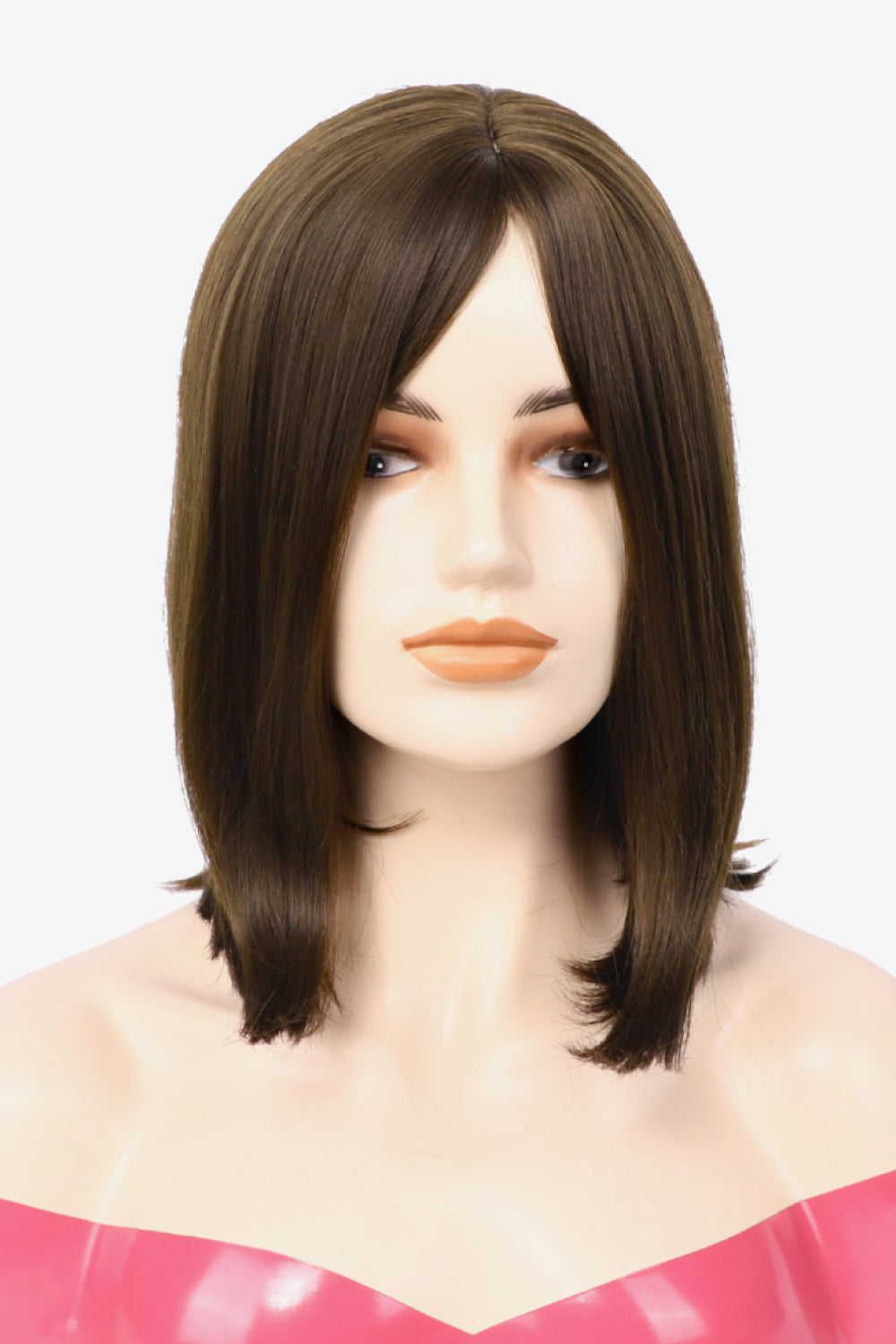 Full Machine Made Short Wave Hair Wigs 10'' brown