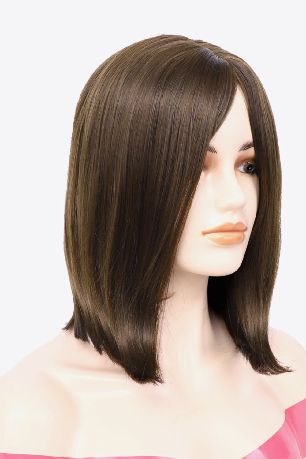 Full Machine Made Short Wave Hair Wigs 10'' brown