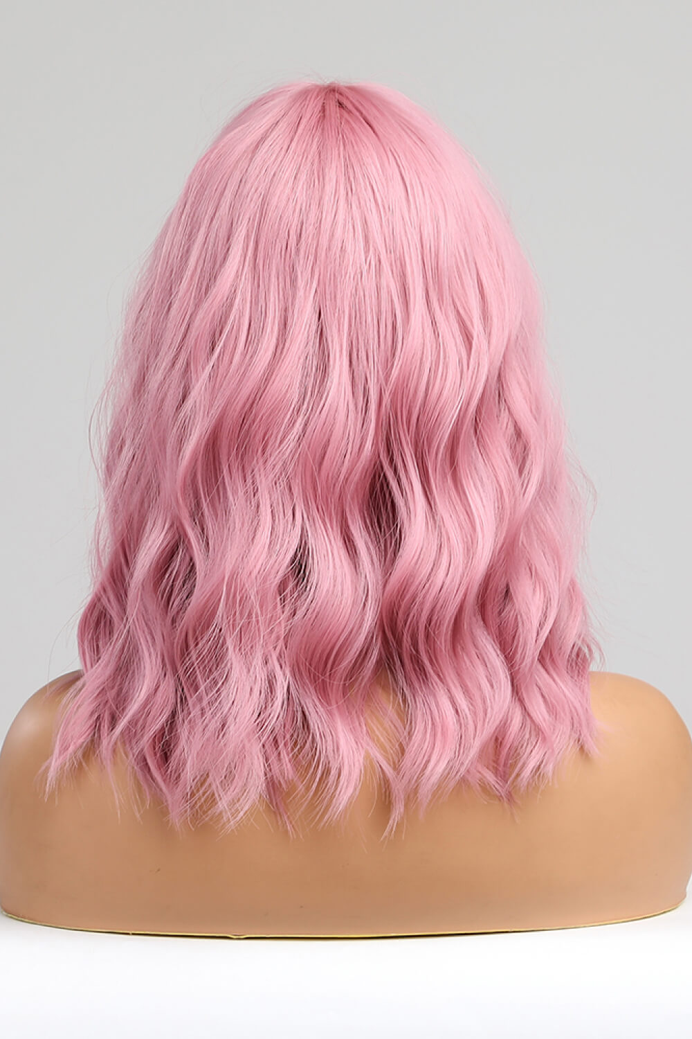 Bobo Wave Synthetic Wigs 12'' Pink back view