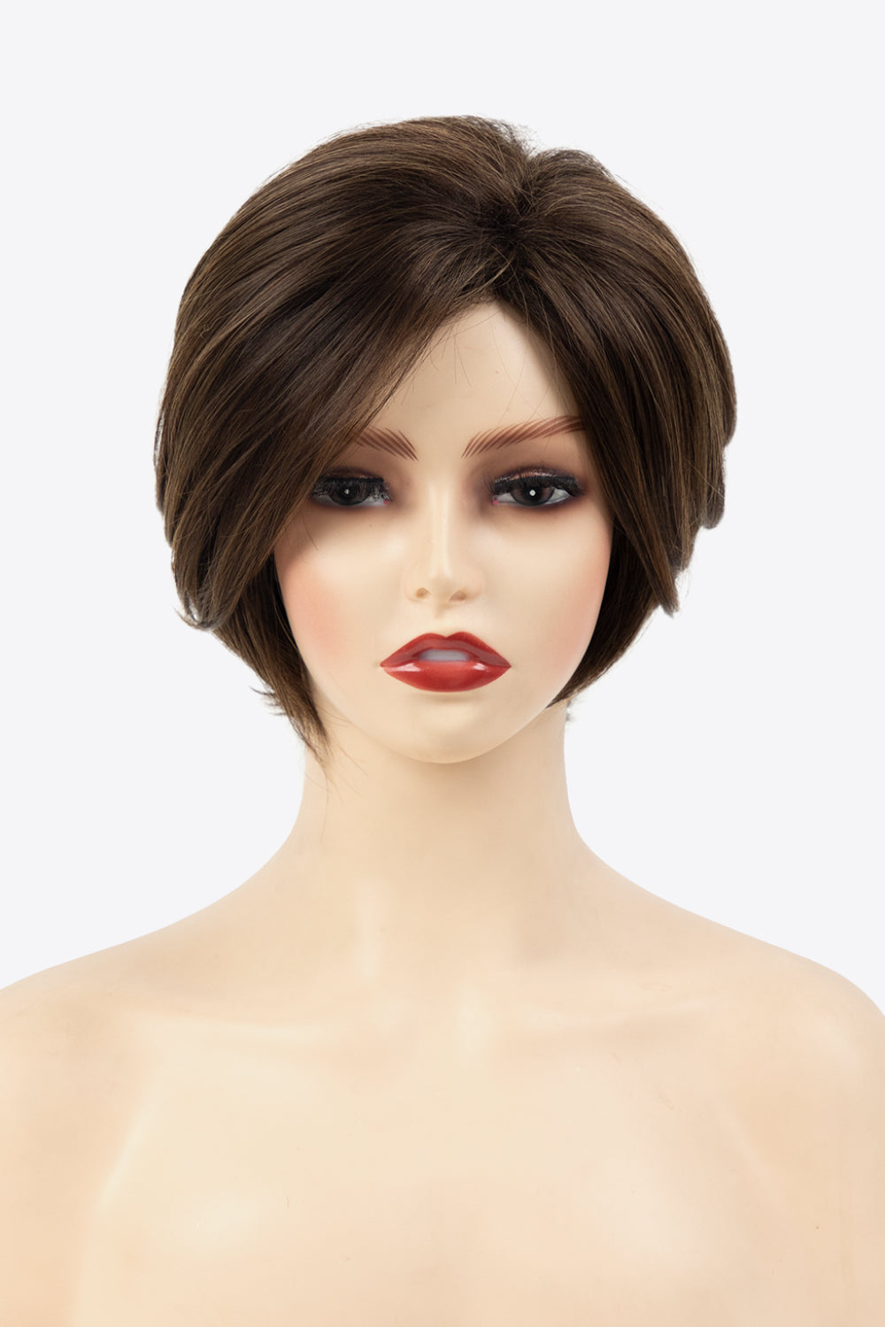 Synthetic Short Wave Bobo Wigs 5'' Brown