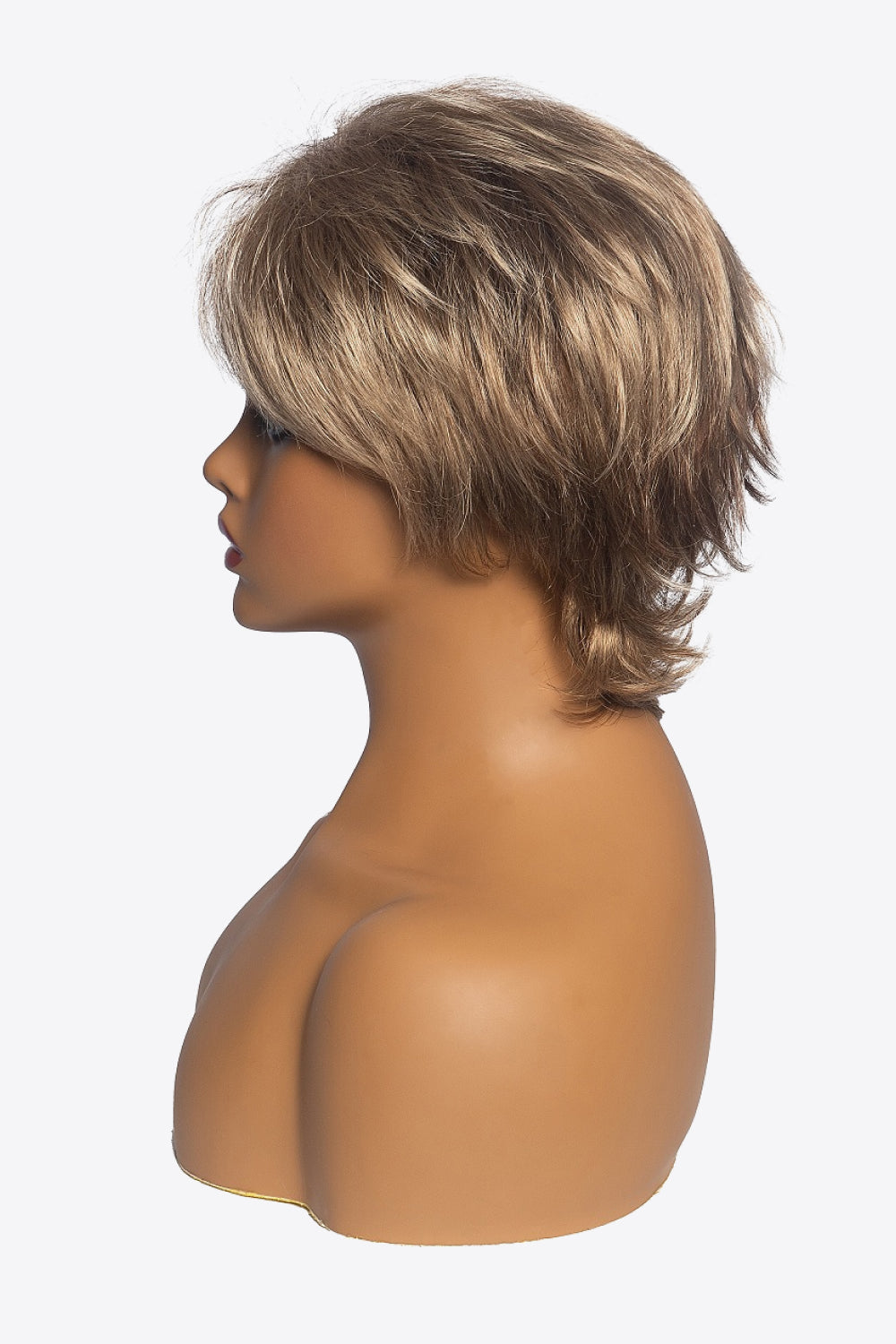 Synthetic Short Layered Wigs in Blonde 3'' side view