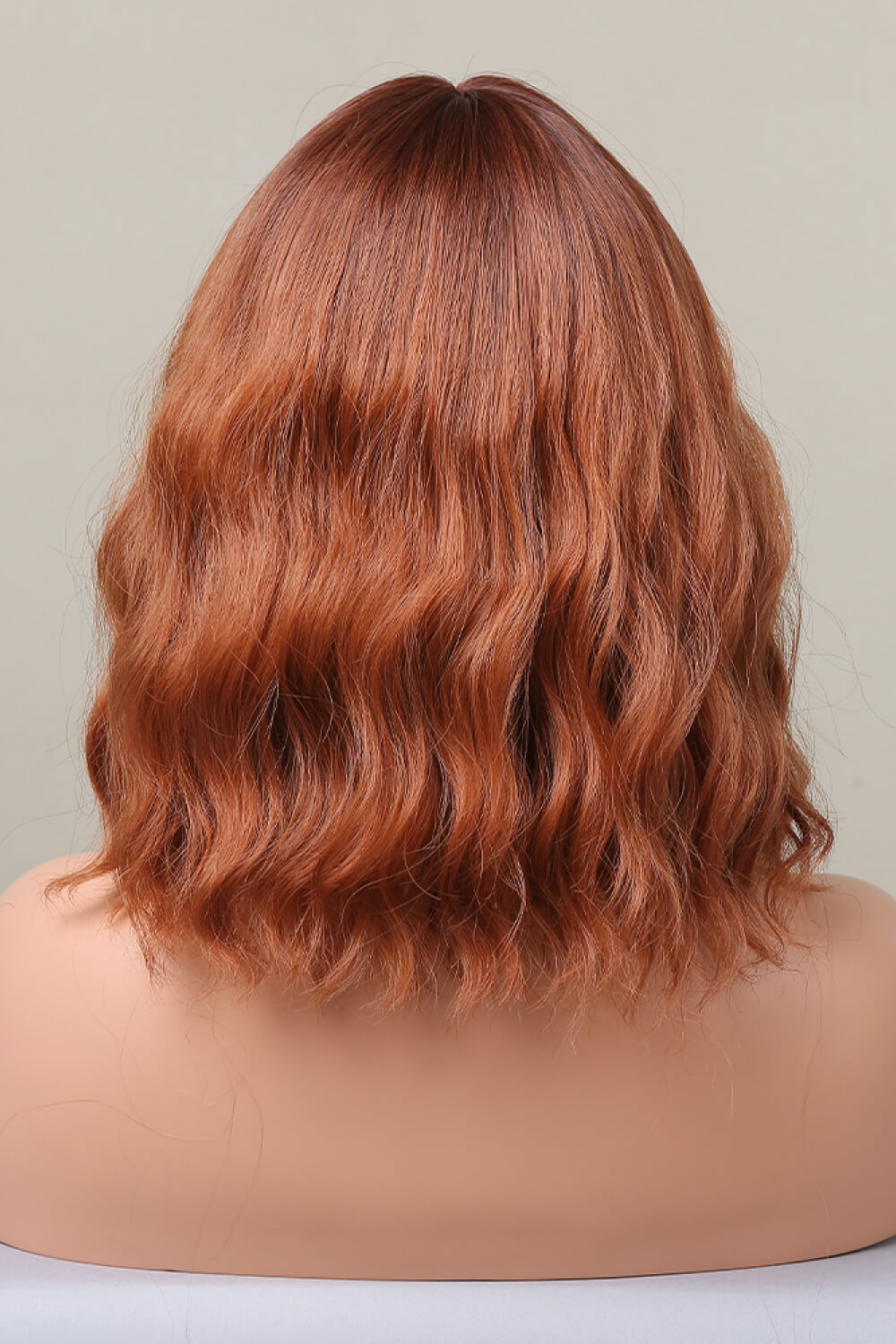 Bobo Wave Synthetic Wigs 12'' Ochre back view